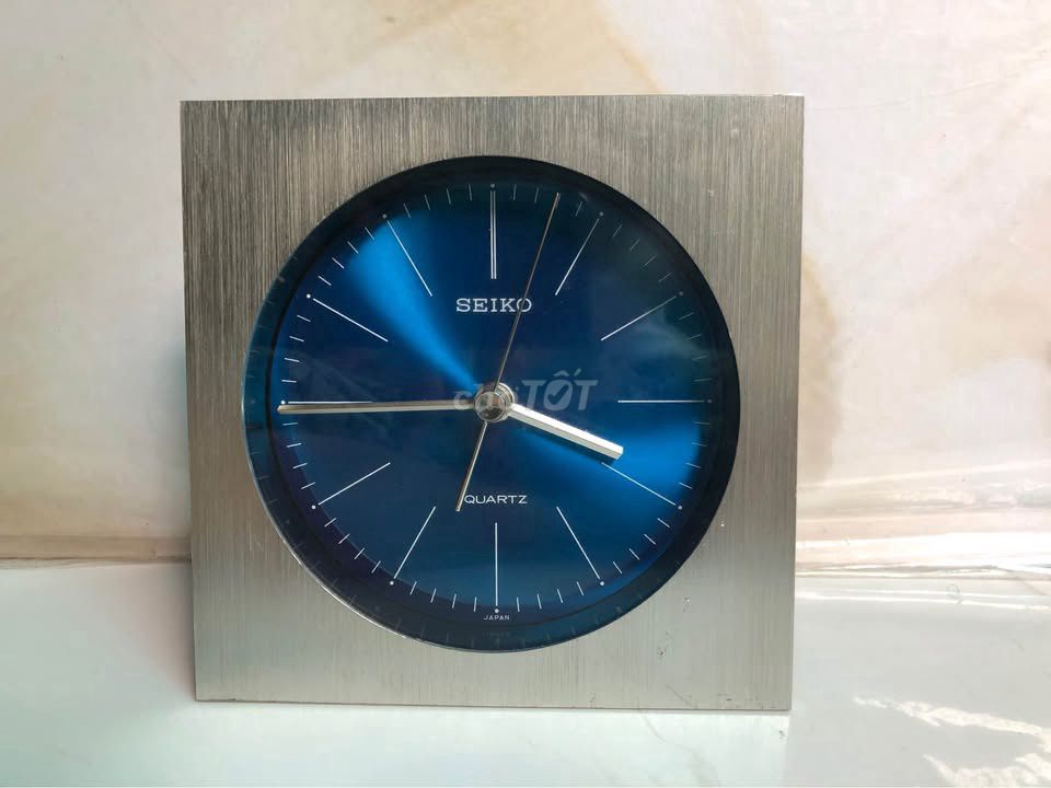 Đồng hồ để bàn Seiko Nhôm Kim loại Xanh Bạc. Mua bán Nội thất, đồ gia dụng khác tại Thành phố Nha Trang Khánh Hòa được đăng bởi Anh hình 1
