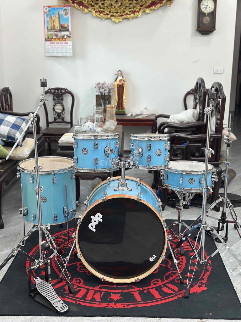 Bộ trống PDP Concept Kick 22 Xanh. Mua bán Nhạc cụ tại Huyện Hải Hậu Nam Định được đăng bởi Nguyễn Hội hình 1