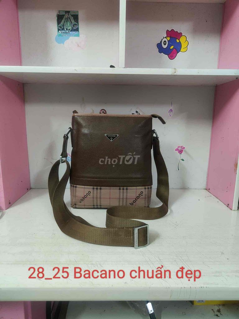 Đeo chéo BACANO size 25x28 da thật