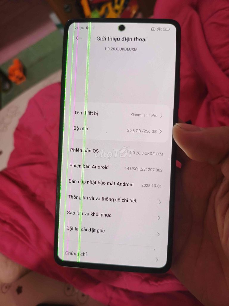Xiaomi Mi 11T Pro 256GB Đen 8GB Like New. Mua bán Điện thoại tại Thành phố Vũng Tàu Bà Rịa - Vũng Tàu được đăng bởi Công hình 1