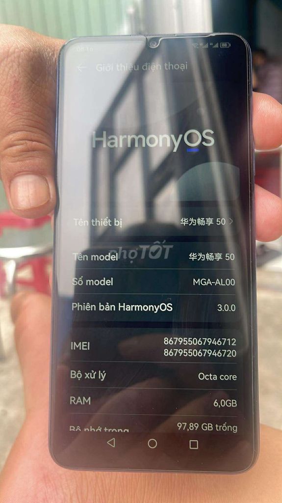 Huawei Enjoy 50 Xanh 6GB/97.89GB. Mua bán Điện thoại tại Thành phố Thủ Dầu Một Bình Dương được đăng bởi An Nguyễn hình 1