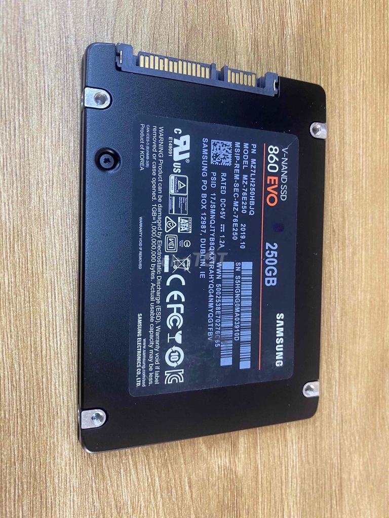 SSD Samsung Evo 250G hàng usa zin all sẵn W10