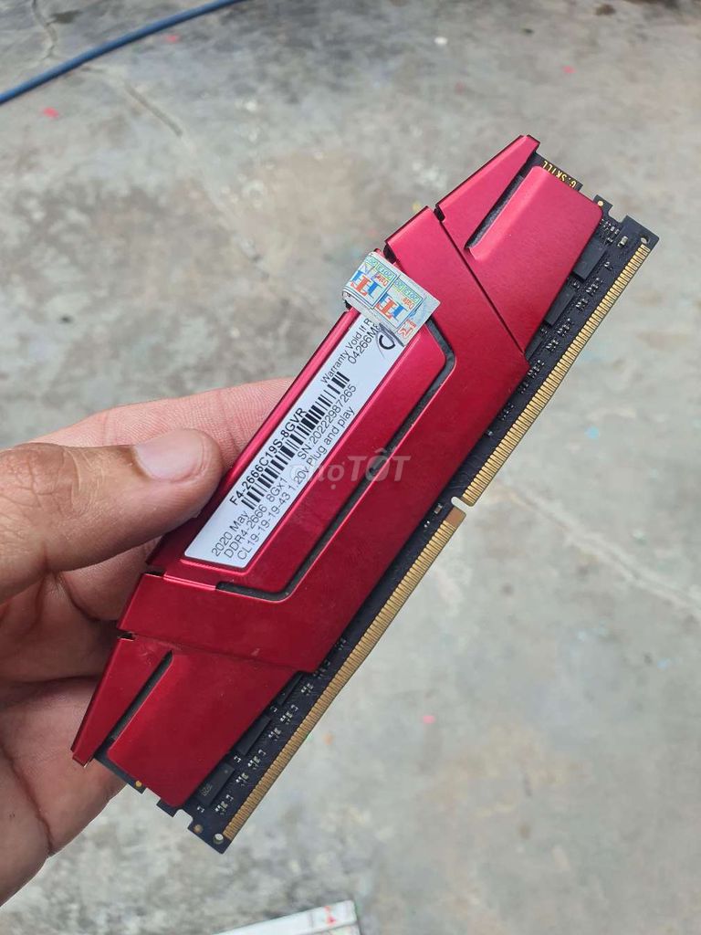 RAM G.Skill 8GB DDR4 2666. Mua bán Linh kiện (RAM, Card...) tại Thành phố Long Xuyên An Giang được đăng bởi Lê Nhân Tâm hình 1