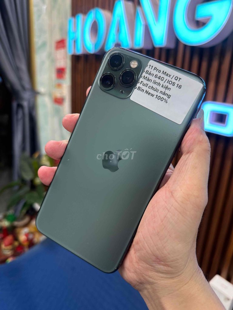 🍎 11 Pro Max  Xanh  / Quốc Tế  Bản 64G. Mua bán Điện thoại tại Thành phố Huế Thừa Thiên Huế được đăng bởi Hoàng Lộc Smartphone  hình 1