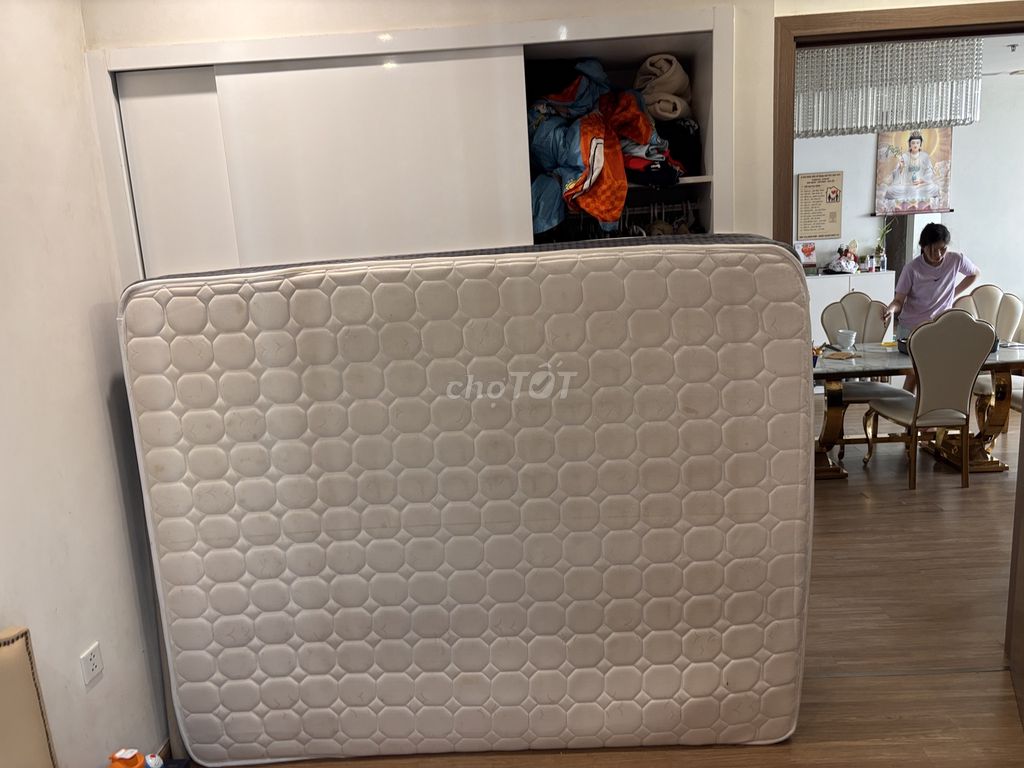 Đệm lò xo 1m6x2m Trắng. Mua bán Giường, chăn ga gối nệm tại Quận Nam Từ Liêm Hà Nội được đăng bởi Tên chưa cung cấp hình 1