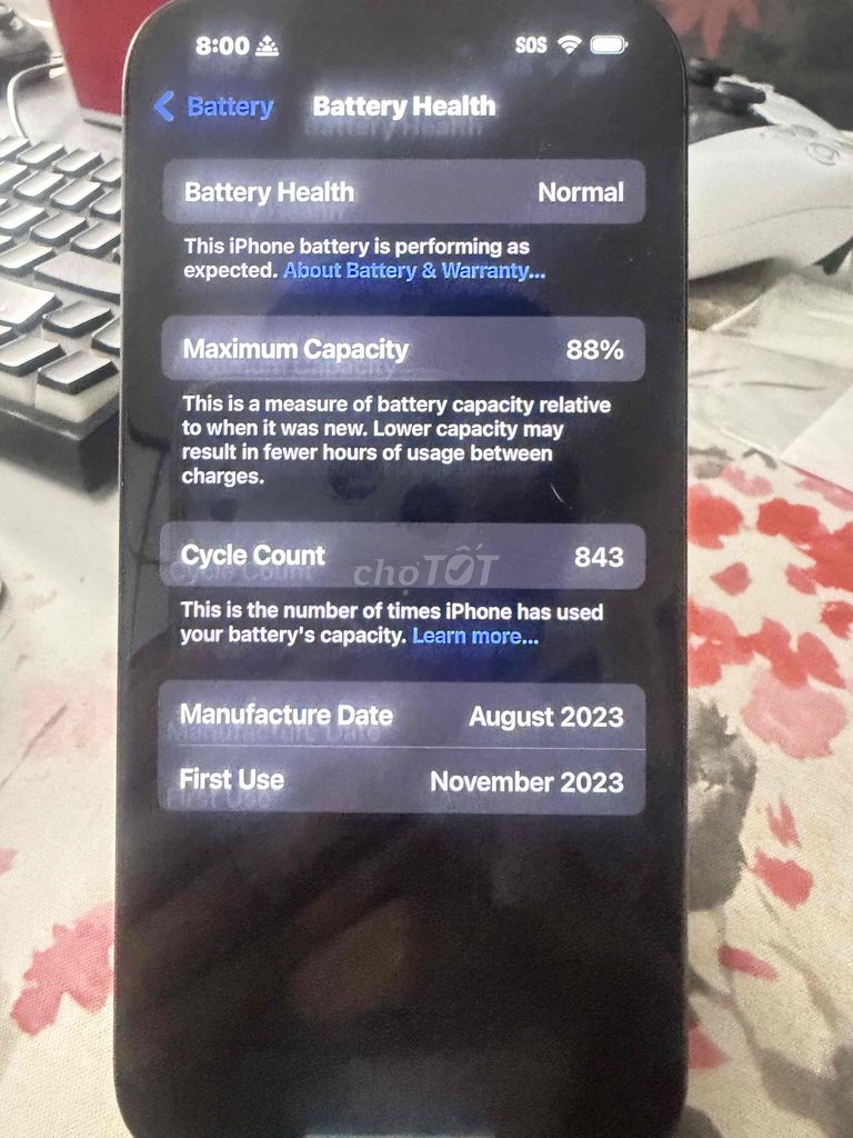 iPhone 15 Pro 1TB Đen Đã qua sử dụng. Mua bán Điện thoại tại Quận 3 Tp Hồ Chí Minh được đăng bởi Thanh Thanh Lann hình 1