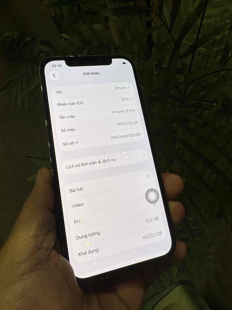 iPhone 12 Pro 512G Đen Đã sử dụng. Mua bán Điện thoại tại Thành phố Biên Hòa Đồng Nai được đăng bởi thanh hình 1