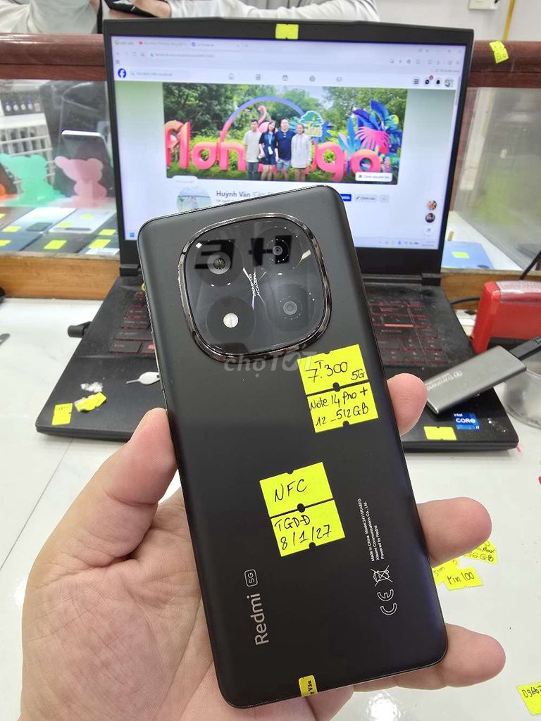 Xiaomi Note 14 Pro+ 5G 12GB/512GB Đen. Mua bán Điện thoại tại Thành phố Long Xuyên An Giang được đăng bởi Facebook Cầm Đồ Thúy Vân hình 1