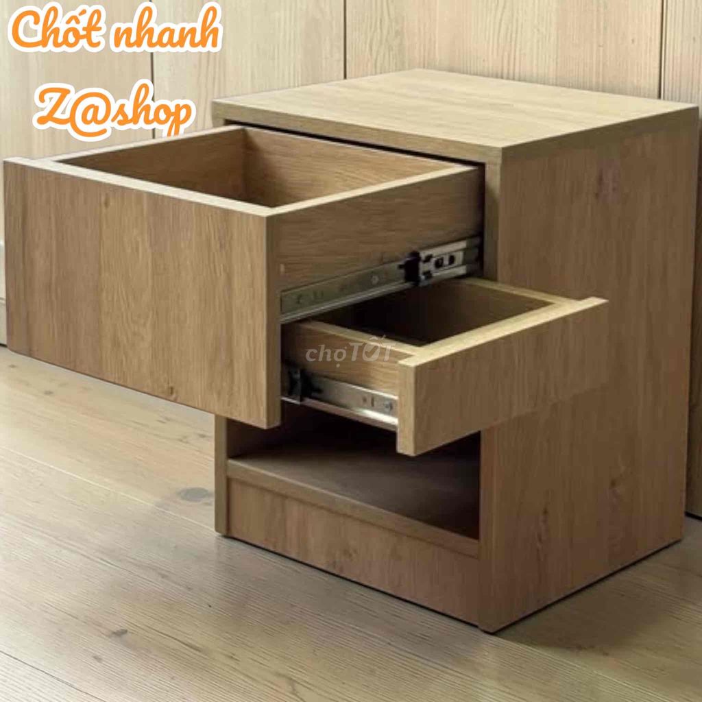 Tủ đầu giường Gỗ Vàng gỗ 2 ngăn kéo. Mua bán Tủ, kệ gia đình tại Huyện Trảng Bom Đồng Nai được đăng bởi Shop Toàn Express Businesses hình 1