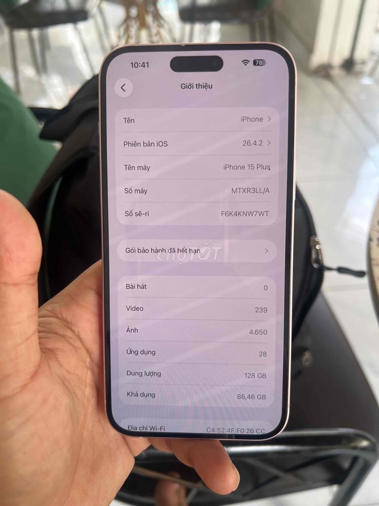 Apple iPhone 15 Plus 128GB Hồng. Mua bán Điện thoại tại Thành phố Thuận An Bình Dương được đăng bởi Trung Apple Ko bán góp hình 1