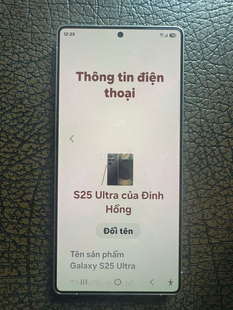 Samsung S25 Ultra 256GB Đen Mới. Mua bán Điện thoại tại Quận Gò Vấp Tp Hồ Chí Minh được đăng bởi Anh Quân hình 1