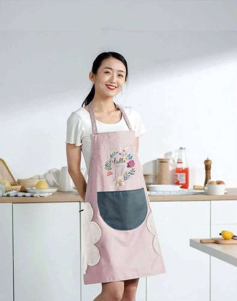 Combo 2 Tạp dề chống thấm nước Nữ Hồng, Xanh. Mua bán Nội thất, đồ gia dụng khác tại Huyện Ba Vì Hà Nội được đăng bởi Tuyết Smart  hình 1