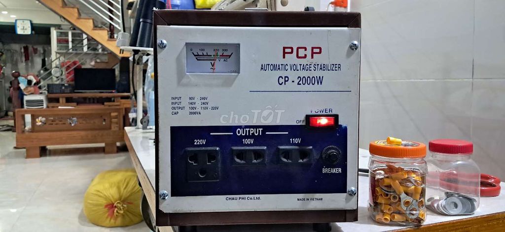 ÔN ÁP 2KVA - PCP ĐIỆN 220V ~ 100V ~ 110V