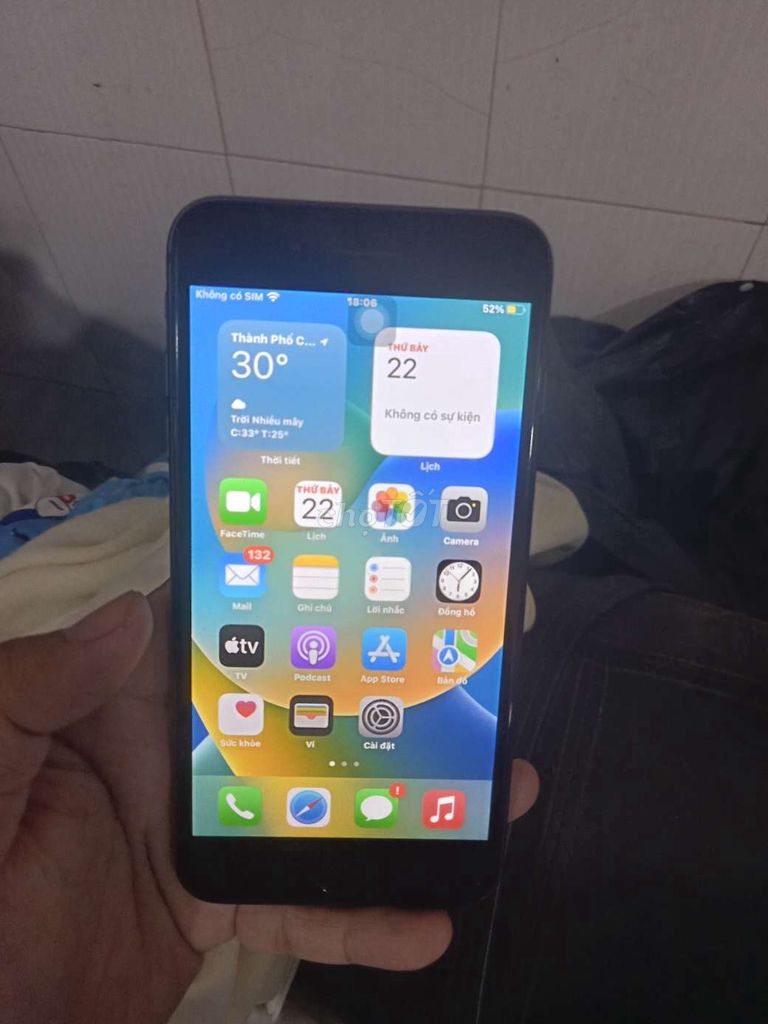 Apple iPhone 8 Plus 64GB Đen 90%. Mua bán Điện thoại tại Quận Ninh Kiều Cần Thơ được đăng bởi liên hê số  hình 1
