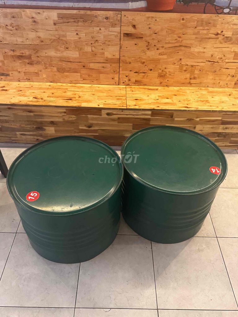 Bàn thùng phi Kim loại Xanh lá 9 cái, còn giảm. Mua bán Bàn ghế tại Quận Gò Vấp Tp Hồ Chí Minh được đăng bởi Công Toàn hình 1