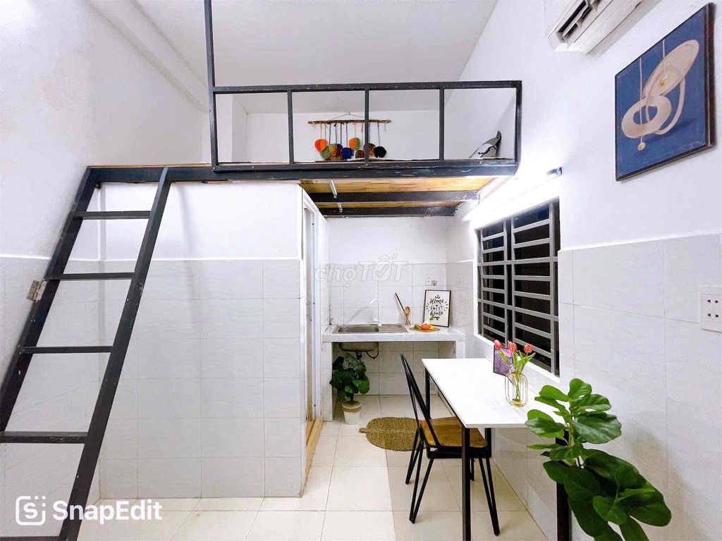 CHO THUÊ PHÒNG CÓ GÁC SẴN MÁY LẠNH GIÁ RẺ TÂN PHÚ GẦN ĐH VĂN HIẾN