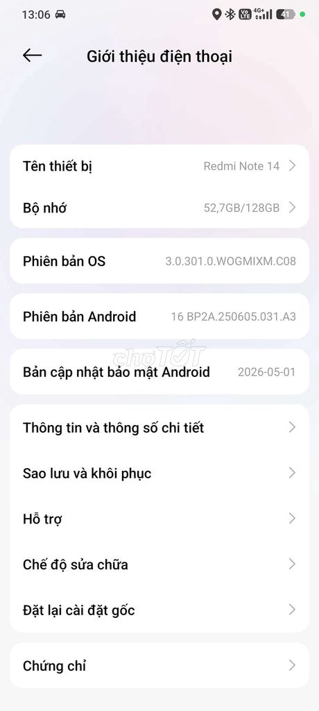 Xiaomi Redmi Note 14 128GB Xanh lá Helio G99-Ultra. Mua bán Điện thoại tại Quận 8 Tp Hồ Chí Minh được đăng bởi Dung hình 1