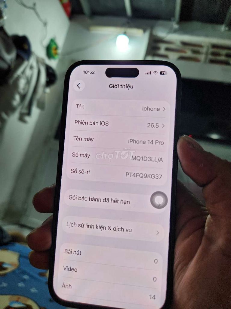 Apple iPhone 14 Pro 2esim đã chặn xóa từ màn oled. Mua bán Điện thoại tại Quận Ô Môn Cần Thơ được đăng bởi Thiên hình 1