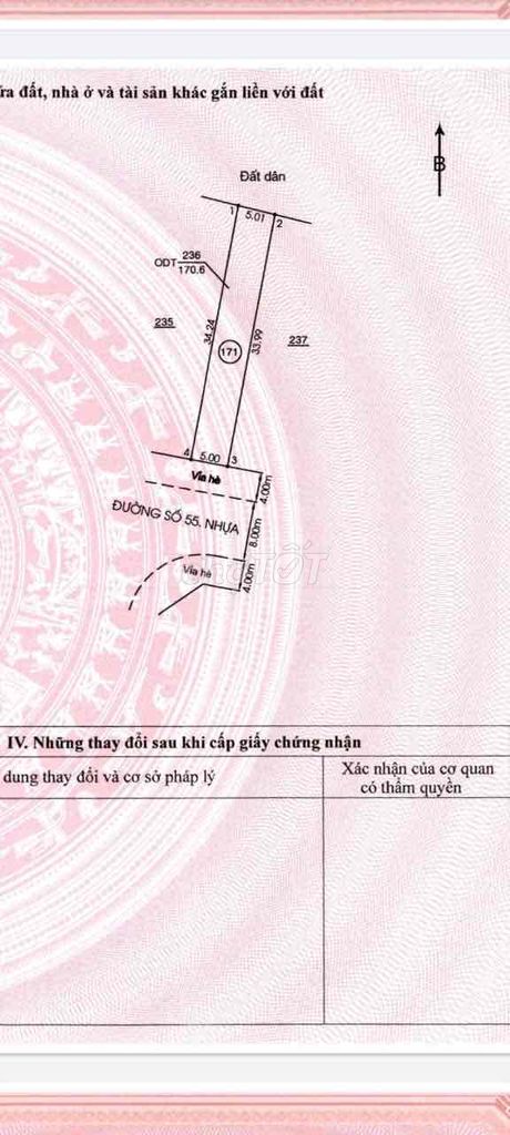 chính chủ cần bán lô đất đường 55 Phú Tân, Thủ Dầu Một, Bình Dương