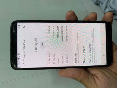 Xác samsung A6 màn zin nứt kính full chức năng. Mua bán Điện thoại tại Quận 12 Tp Hồ Chí Minh được đăng bởi Tính