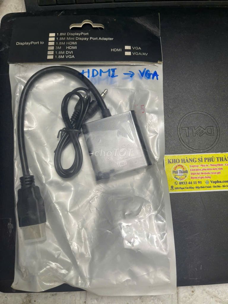 Cáp Chuyển Đổi HDMI Sang VGA Có Cổng Audio 3.5mm. Mua bán Phụ kiện (Màn hình, Chuột...) tại Thành phố Thủ Đức Tp Hồ Chí Minh được đăng bởi Cũ Giá Rẻ hình 1