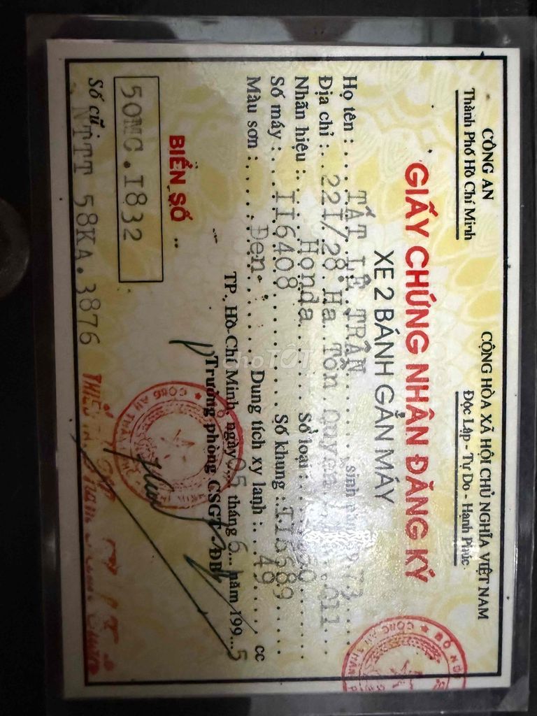 9 chu cần bán xe 67. Mua bán Xe máy tại Quận 7 Tp Hồ Chí Minh được đăng bởi Tran kien vinh hình 3