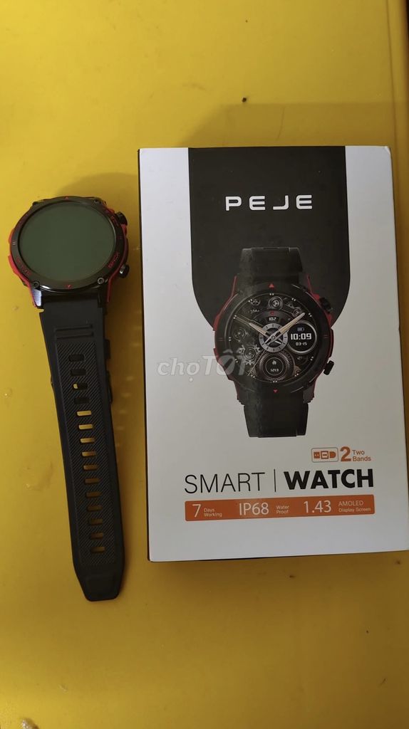 PEJE Zw13 Đen, Đỏ full box nét keng mới mua 4 ngày. Mua bán Thiết bị đeo thông minh tại Huyện Chương Mỹ Hà Nội được đăng bởi Tuấn Sơn hình 1