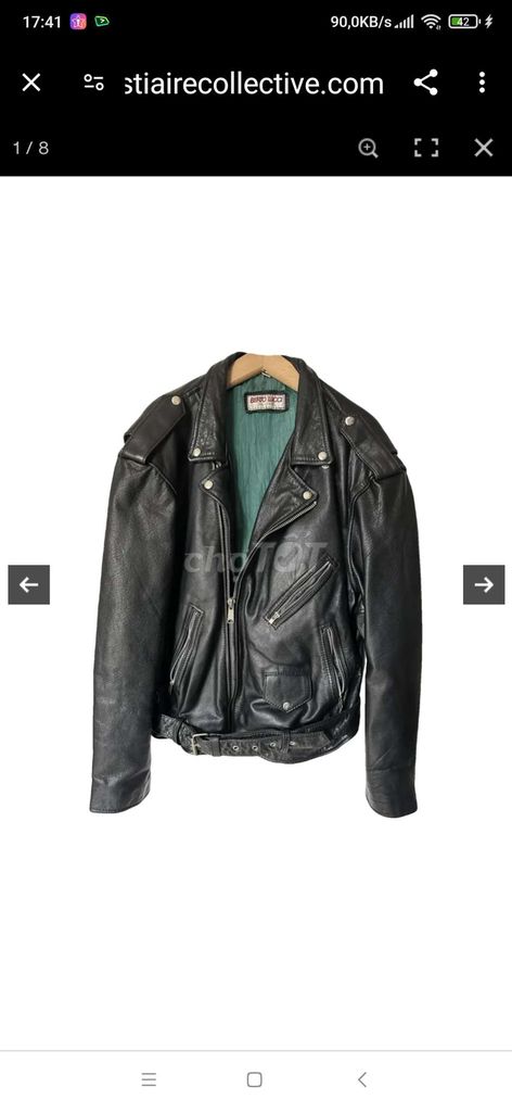 Áo daBERTOLUCCI..Leather jacket