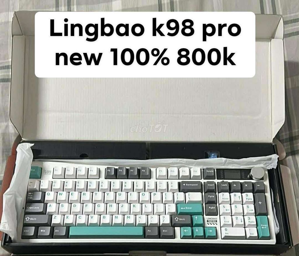 Bàn phím cơ Lingbao K98 Pro Trắng Mới 100%. Mua bán Phụ kiện (Màn hình, Chuột...) tại Quận Thốt Nốt Cần Thơ được đăng bởi A Chí hình 1