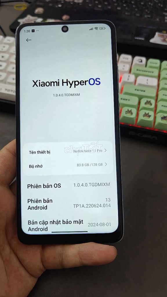 Xiaomi Redmi Note 11 Pro 128GB Trắng. Mua bán Điện thoại tại Thành phố Thủ Đức Tp Hồ Chí Minh được đăng bởi Điện Thoại Giá Tốt hình 1