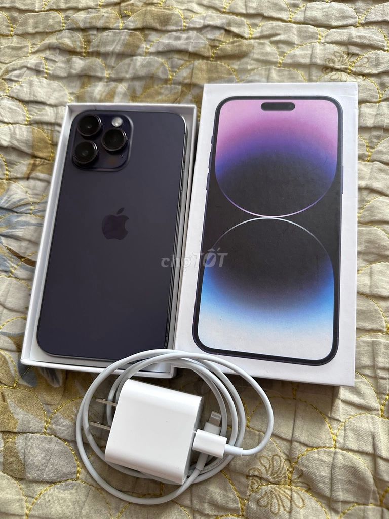Bán iPhone 14 Pro Max 128GB Tím VN/A pin 94% tốt. Mua bán Điện thoại tại Quận Phú Nhuận Tp Hồ Chí Minh được đăng bởi Như Dâu hình 1