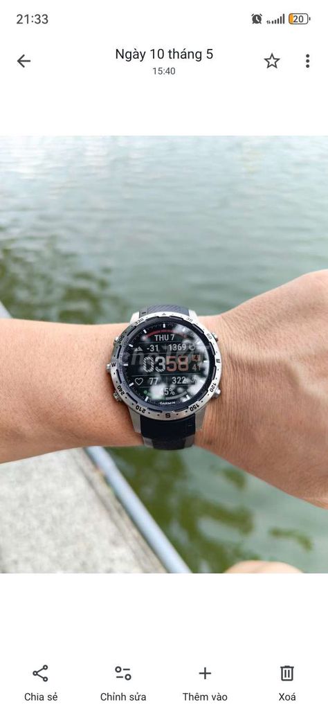 Garmin MarQ Adv Gen 1 Đen Bạc. Mua bán Thiết bị đeo thông minh tại Quận Ba Đình Hà Nội được đăng bởi Big Boy hình 1