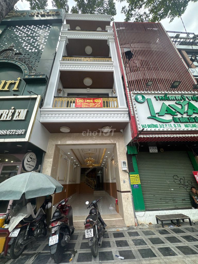 CHO THUÊ NHÀ MẶT TIỀN ĐƯỜNG 3 THÁNG 2, PHƯỜNG 10, QUẬN 10