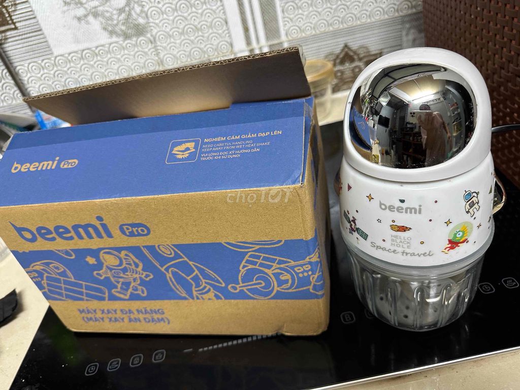 Máy xay ăn dặm Beemi Inox 304 Trắng Mới nguyên hộp. Mua bán Mẹ và bé tại Quận Long Biên Hà Nội được đăng bởi Thu hình 1