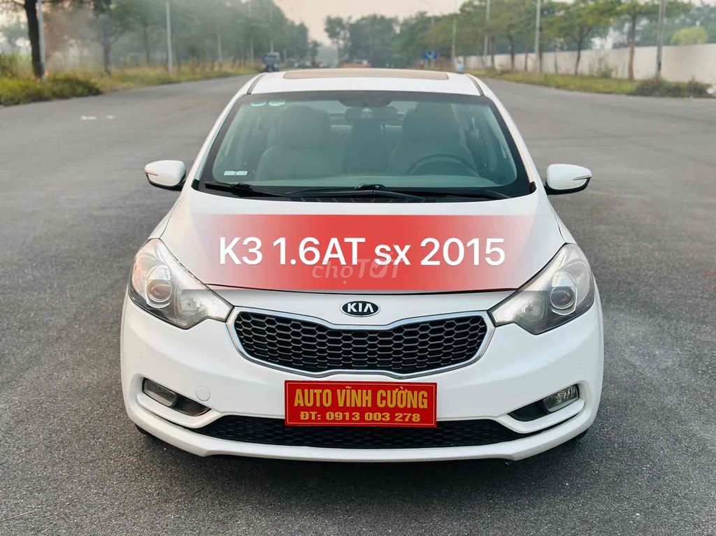 KIA K3 1.6AT sx 2015 xe máy số zin bao check test