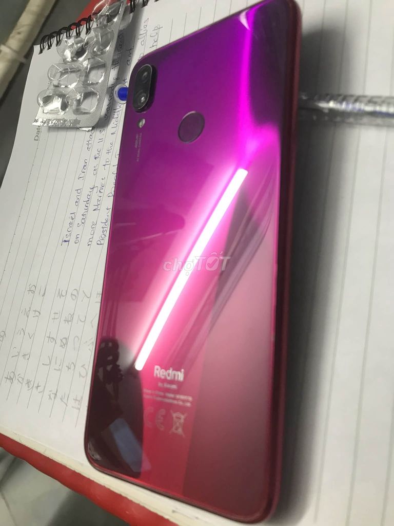 Xiaomi Redmi Note 7 64GB Đỏ tím. Mua bán Điện thoại tại Quận 3 Tp Hồ Chí Minh được đăng bởi Bình Min hình 1
