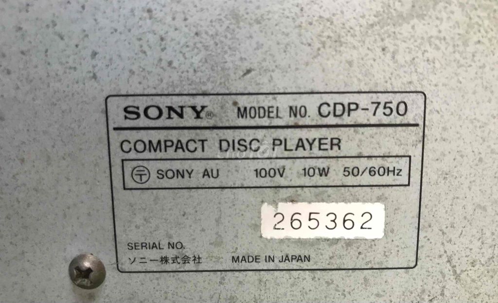Đầu cd sony cdp-750