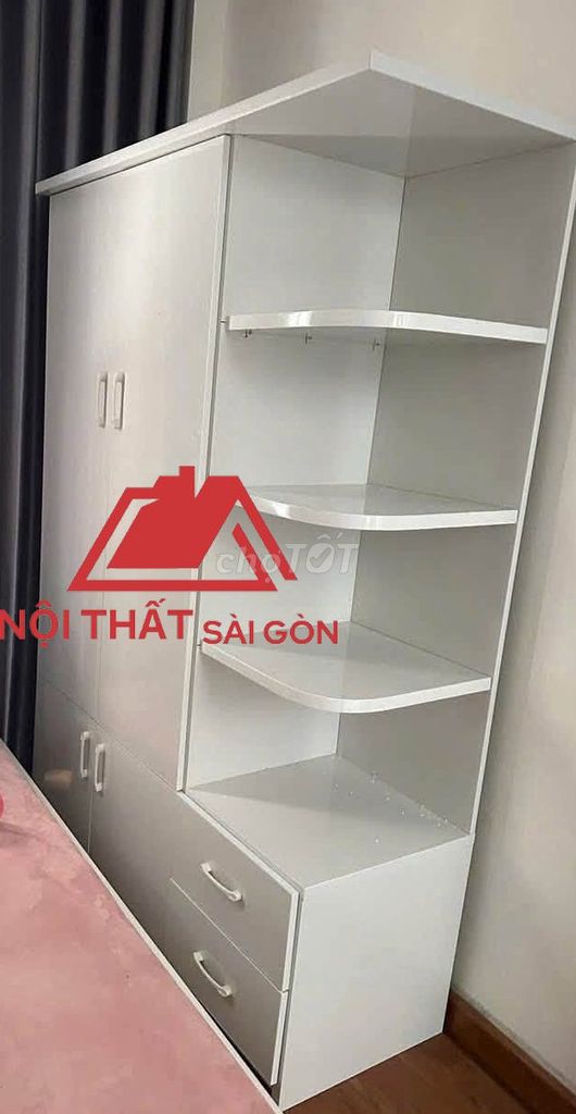 Tủ quần áo Nhựa Đài Loan Trắng 1m8x1m23x45cm. Mua bán Tủ, kệ gia đình tại Huyện Hóc Môn Tp Hồ Chí Minh được đăng bởi Cửa Hàng Nội Thất hình 1