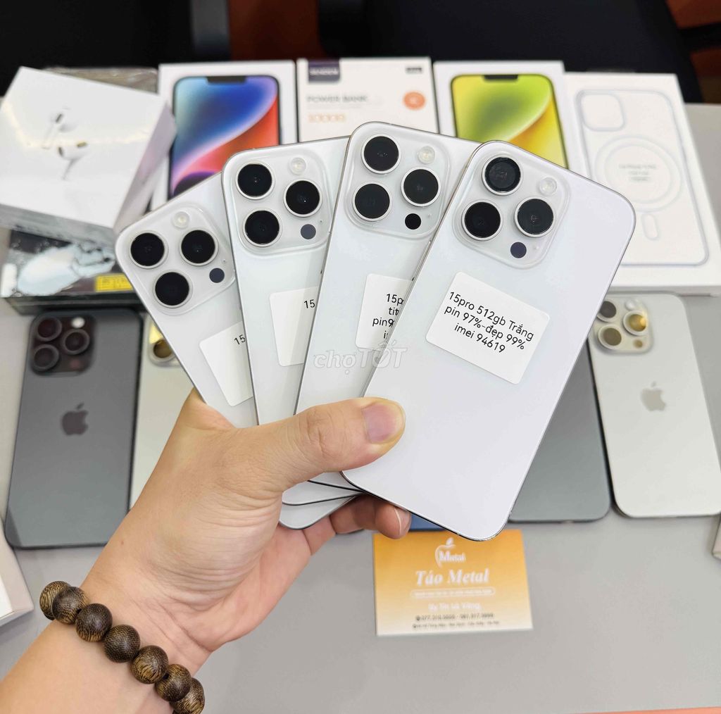 iPhone 15 Pro Trắng 128/256/512GB 🌺. Mua bán Điện thoại tại Quận Cầu Giấy Hà Nội được đăng bởi Trọng Hoàng hình 1