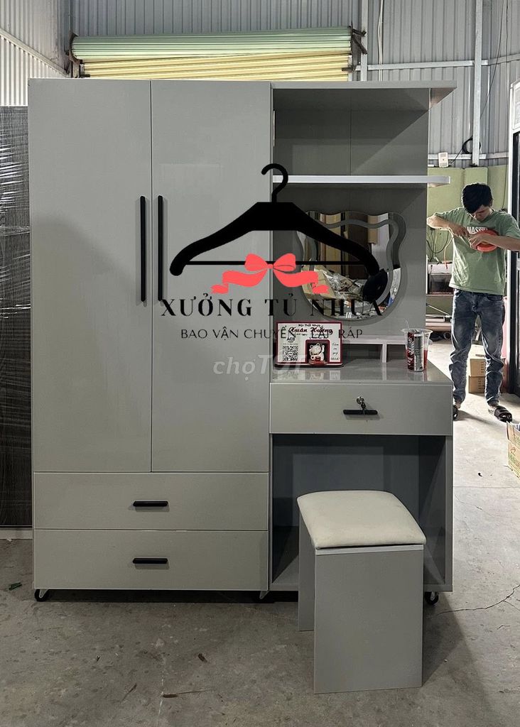 Tủ quần áo Nhựa Đài Loan 1m8x1m45x45cm. Mua bán Tủ, kệ gia đình tại Quận 8 Tp Hồ Chí Minh được đăng bởi Nội thất giá xưởng hình 1