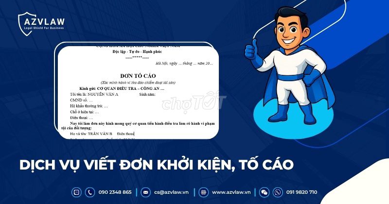 Dịch vụ soạn thảo đơn khởi kiện giá tốt. Dịch vụ tại Quận Gò Vấp Tp Hồ Chí Minh được đăng bởi Giải pháp pháp lý toàn diện tại AZVLAW hình 1