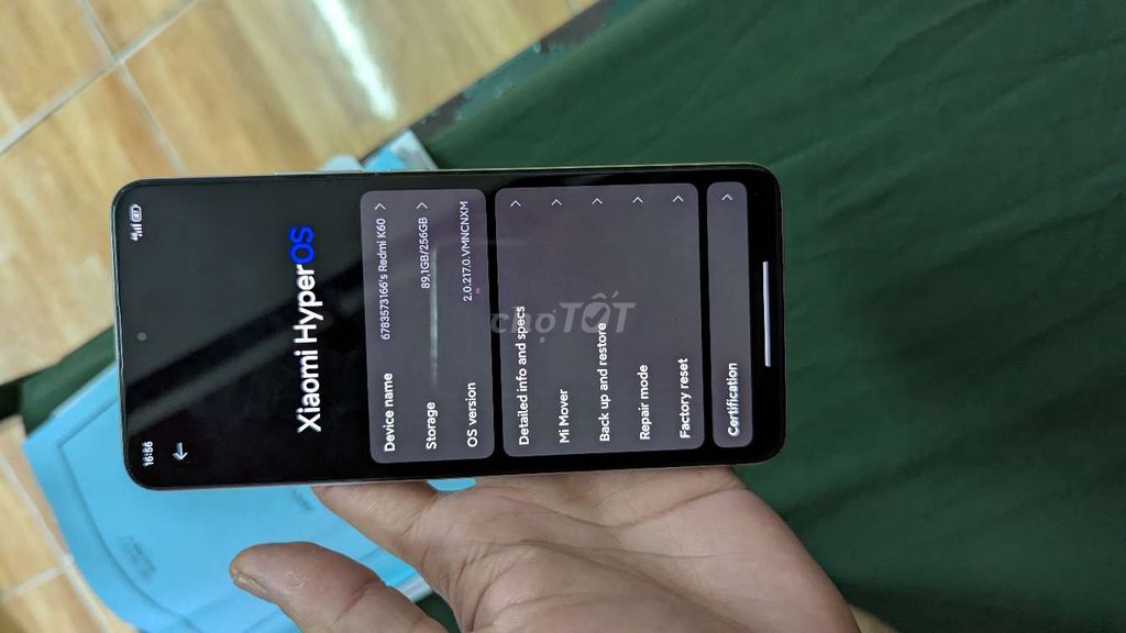Xiaomi Redmi K60 256GB Trắng. Mua bán Điện thoại tại Thành phố Sầm Sơn Thanh Hóa được đăng bởi Tú Linhtinh hình 1