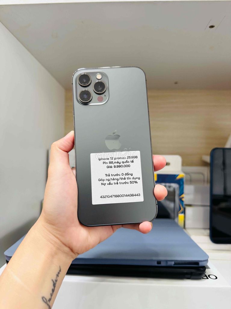 Apple iPhone 12 Pro Max 256GB Xám Quốc tế. Mua bán Điện thoại tại Thành phố Long Xuyên An Giang được đăng bởi Ngân KNmobile An Giang  hình 1