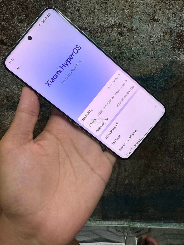 Xiaomi 14 Pro 12GB 256GB Xanh Like New. Mua bán Điện thoại tại Quận Bình Thạnh Tp Hồ Chí Minh được đăng bởi Hội Đồ Điện Tử hình 1
