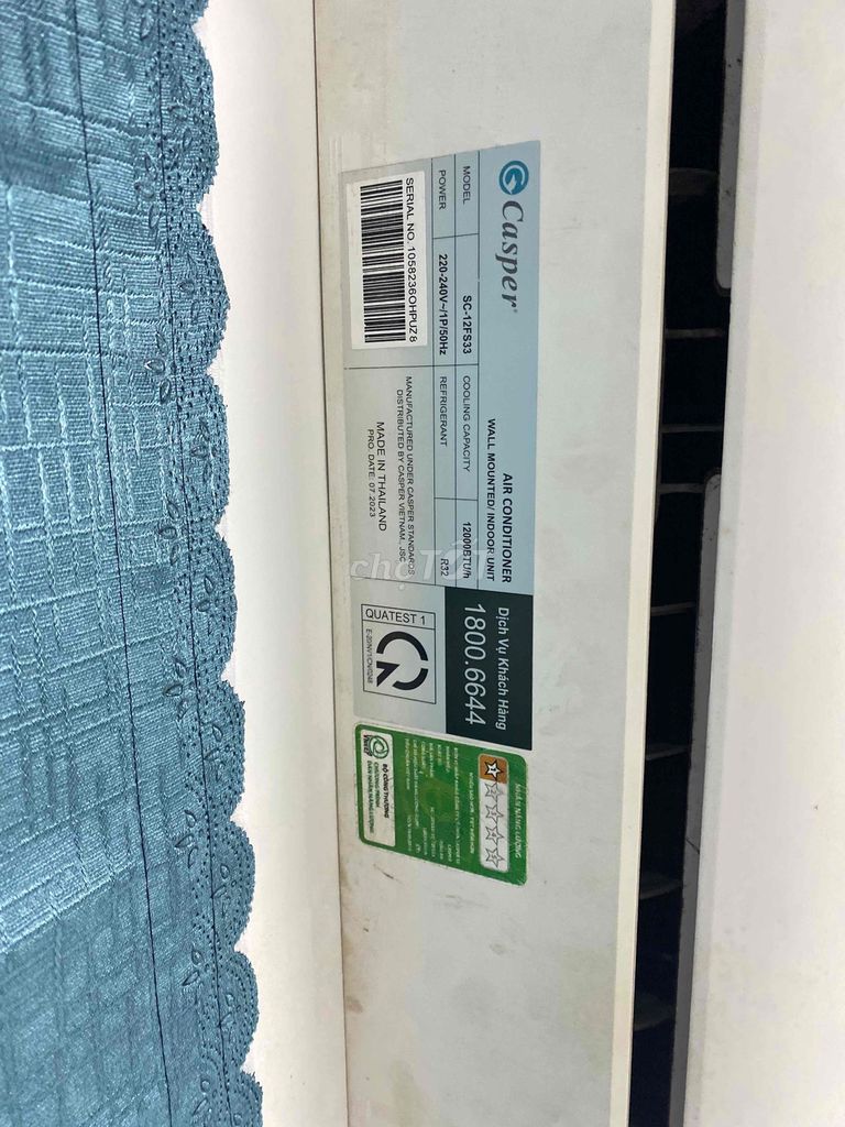 Máy lạnh Casper SC-12FS33 1.5HP Thái Lan 07.2023. Mua bán Máy lạnh, điều hoà tại Quận Ninh Kiều Cần Thơ được đăng bởi dndnene hình 1