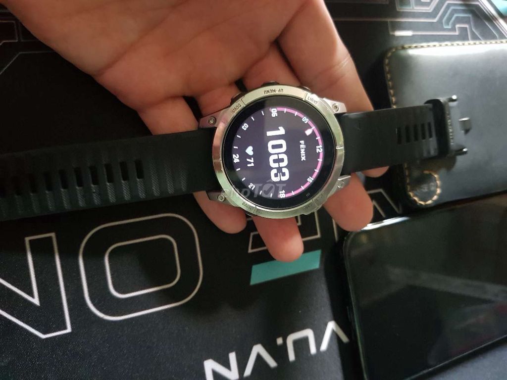 Garmin Fenix 7 Bạc Đồng hồ thông minh. Mua bán Thiết bị đeo thông minh tại Quận Bình Thạnh Tp Hồ Chí Minh được đăng bởi ST hình 1