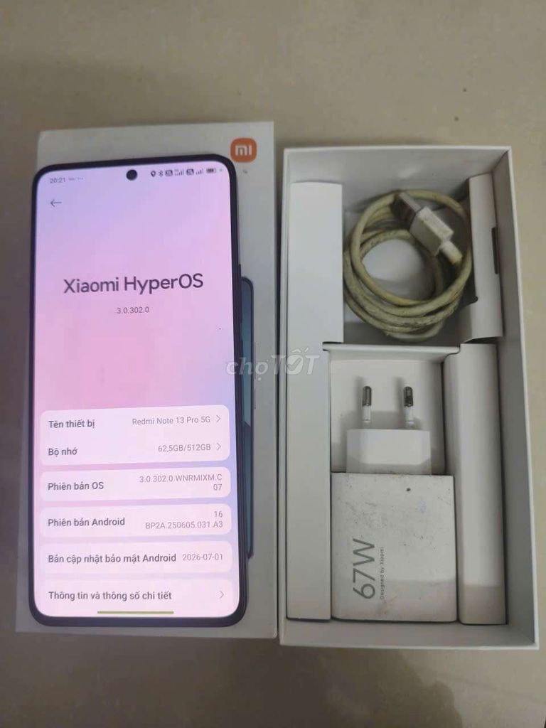 Xiaomi Redmi Note 13 Pro 5G 12GB/512GB Đen fullbox. Mua bán Điện thoại tại Quận Gò Vấp Tp Hồ Chí Minh được đăng bởi Hao Chi hình 1