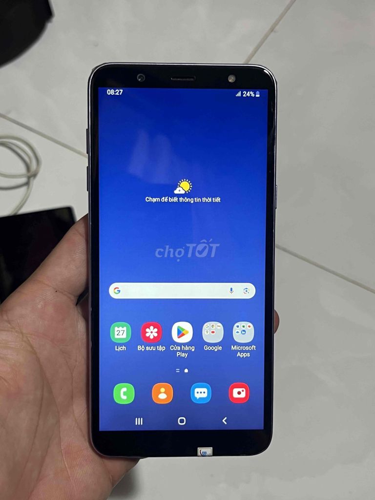 Samsung Galaxy J8 Xám tím (giá rẻ). Mua bán Điện thoại tại Thành phố Sóc Trăng Sóc Trăng được đăng bởi Thanh hình 1