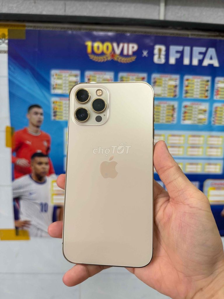 Apple iPhone 12 Pro Max 128GB Vàng Đã qua sử dụng. Mua bán Điện thoại tại Quận 12 Tp Hồ Chí Minh được đăng bởi Iphone Quận 12 Ngọc Khánh Store hình 1