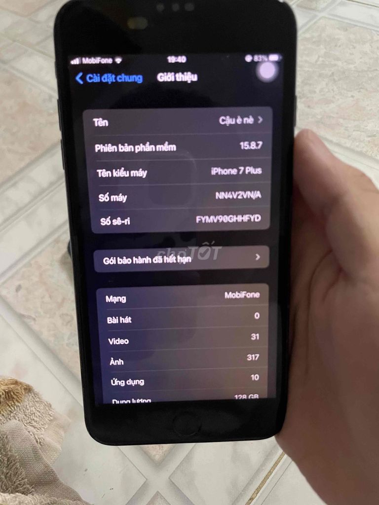 Apple iPhone 7 Plus 128GB Đen. Mua bán Điện thoại tại Quận Bình Tân Tp Hồ Chí Minh được đăng bởi Quốc Anh hình 1